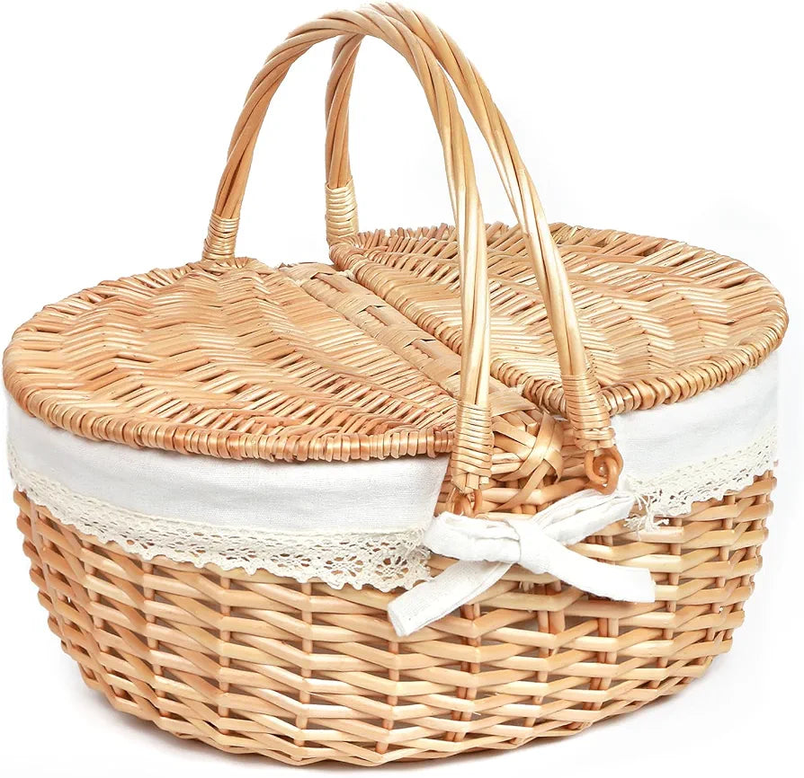 Hap Tim Wicker Picnic Basket for 2 - Unique Gifts for Couples