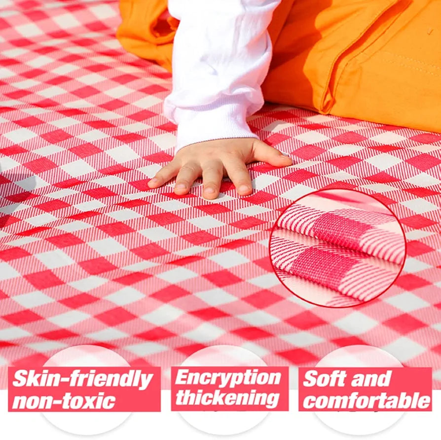 PUPOPIK Outdoor Picnic Blanket, Foldable Waterproof Sand Beach Mat