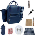 Truvelli Picnic Backpack for 2 with Blanket - 12-in-1 Insulated Set