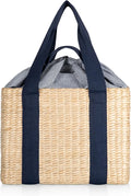 Picnic TIME Parisian Insulated Seagrass Picnic Basket